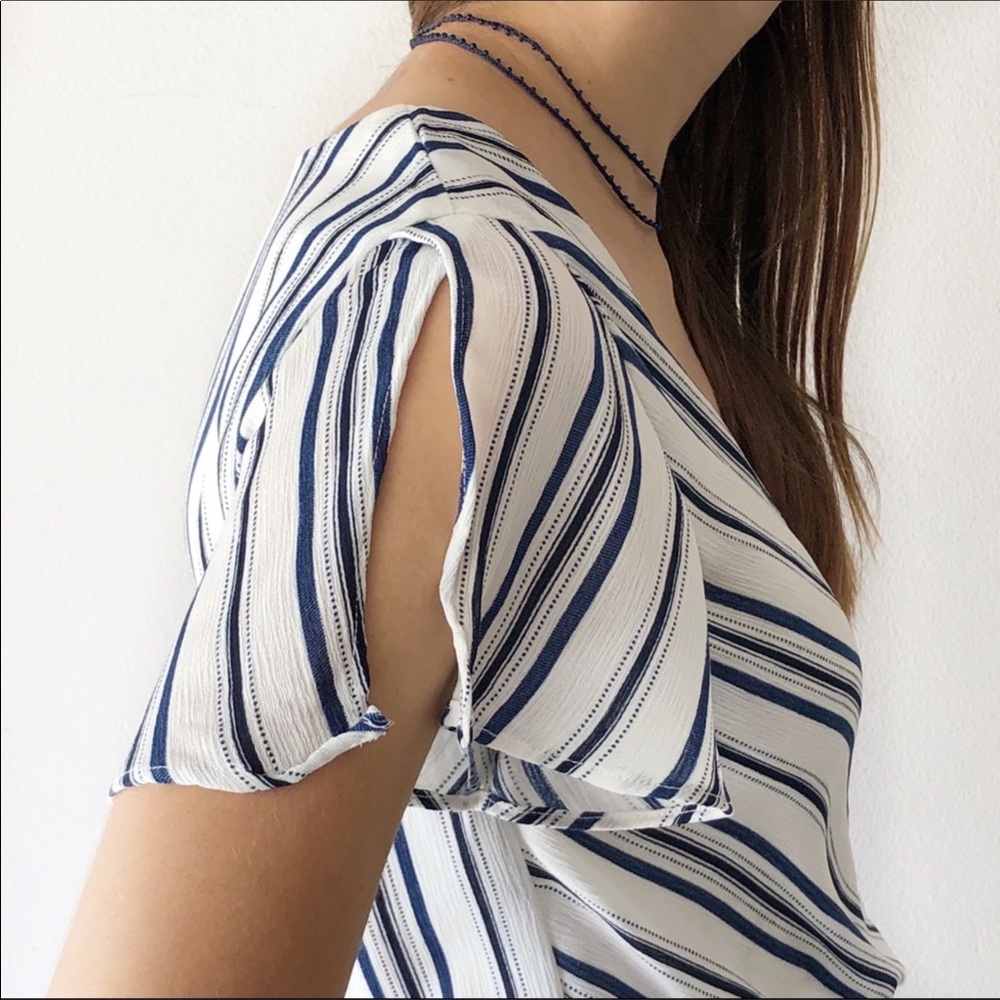Everly XL Striped Romper - Picture 3 of 7